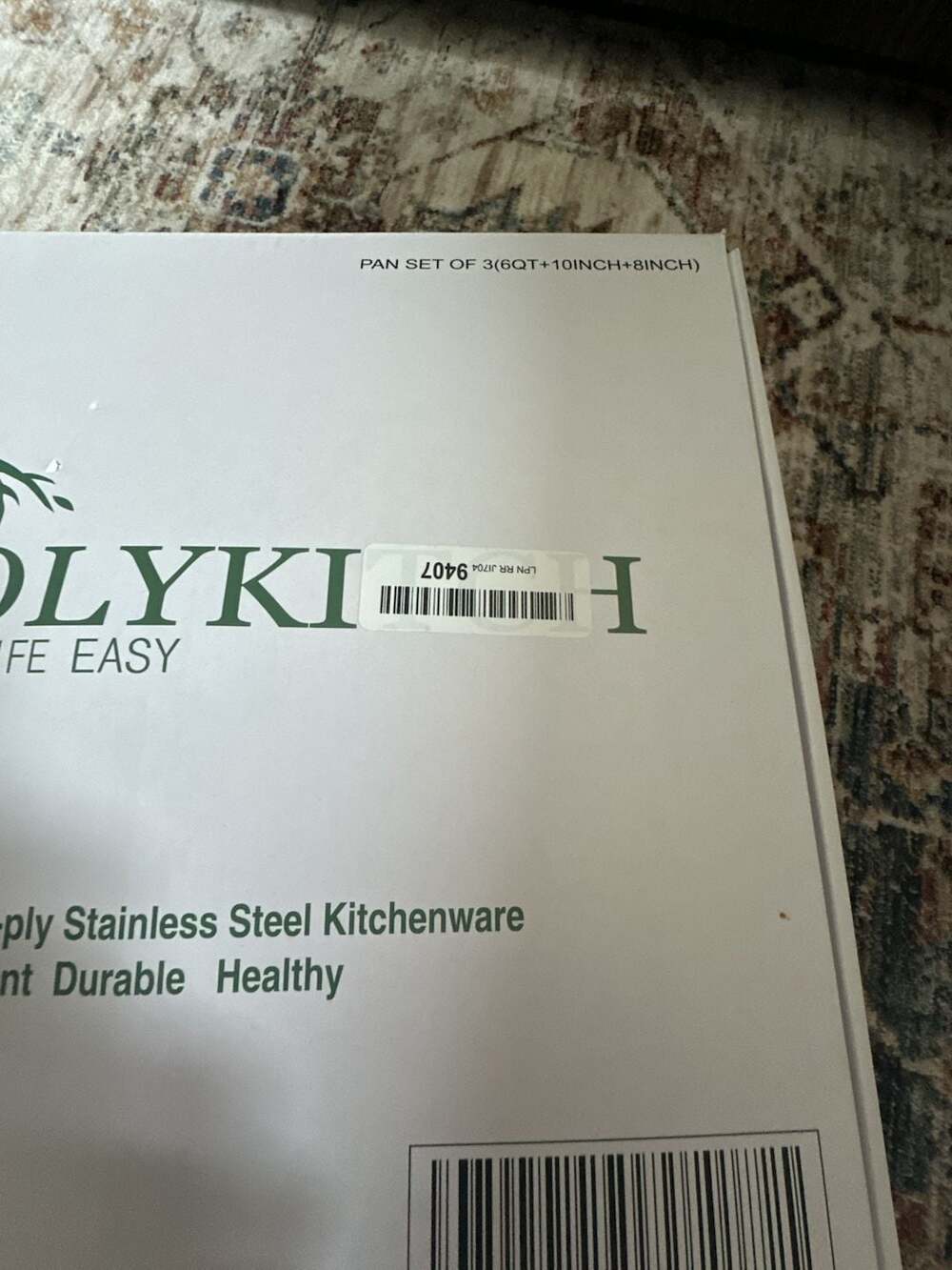 Professional Tri-Ply Stainless Steel Pan 6QT 10 Inch Cookware - Picture 6 of 8